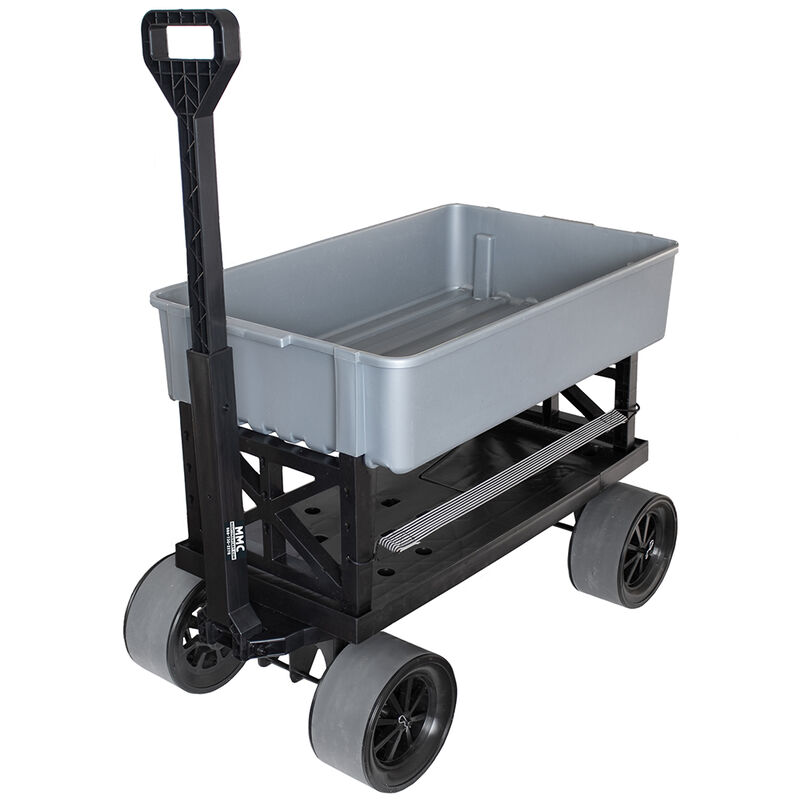 Mighty Max Cart Collapsible Utility Dolly Cart, Silver Tub image number 1