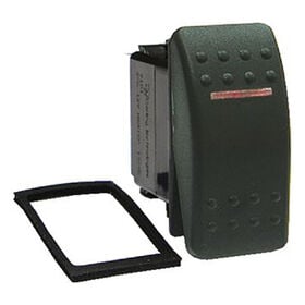 Sierra International Non-Illuminated DPDT Contura II Rocker Switch, Part #RK195