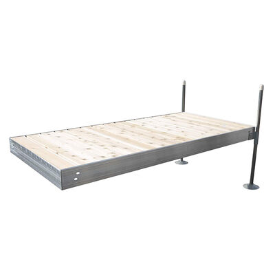Tommy Docks 8' Straight Aluminum Frame With Cedar Decking Complete Dock Package