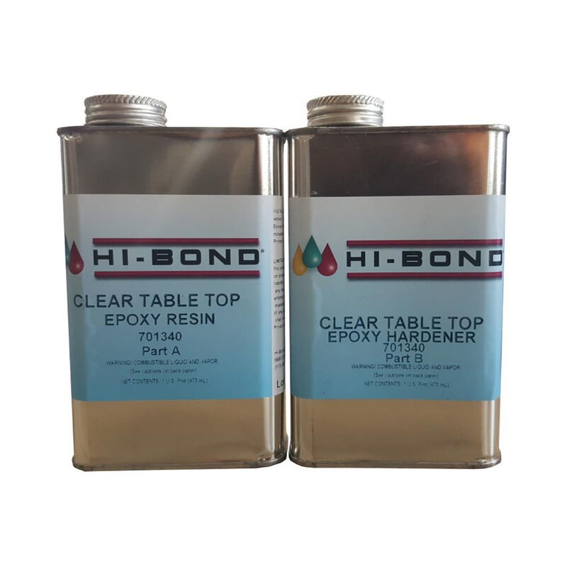 Hi-Bond Clear Tabletop Epoxy Resin System, Makes 1 Quart image number 1