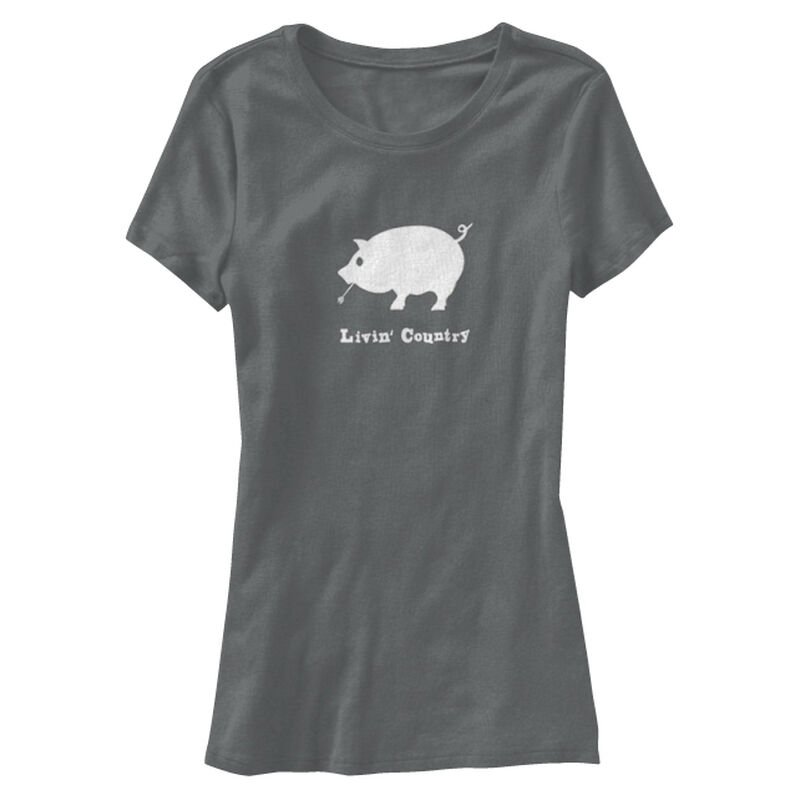Livin' Country Women's Pig Short-Sleeve Tee image number 1