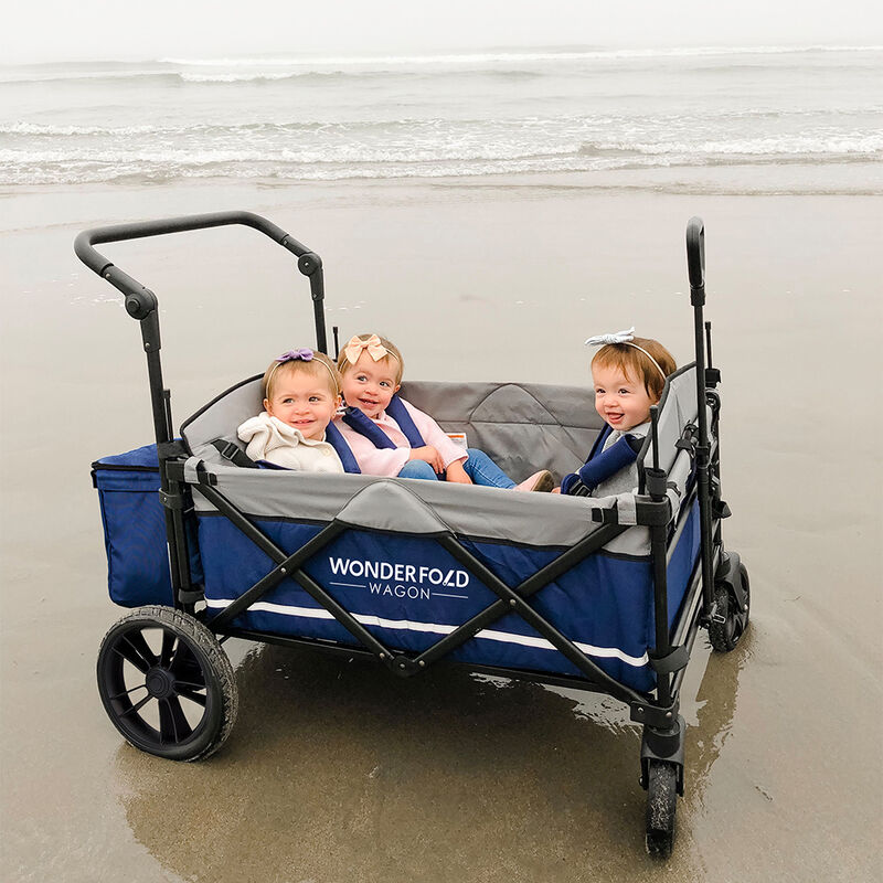 Wonderfold Outdoor X4 Push and Pull Stroller Wagon with Canopy image number 14