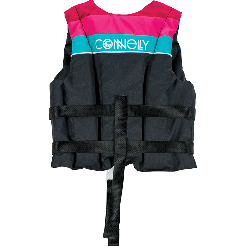 Connelly Child Retro Nylon Life Vest, Black/Pink image number 2