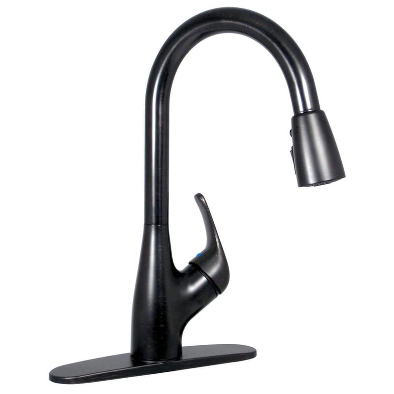 Kitchen Pull-Down Faucet, Oil Rubbed Bronze Finish image number 1