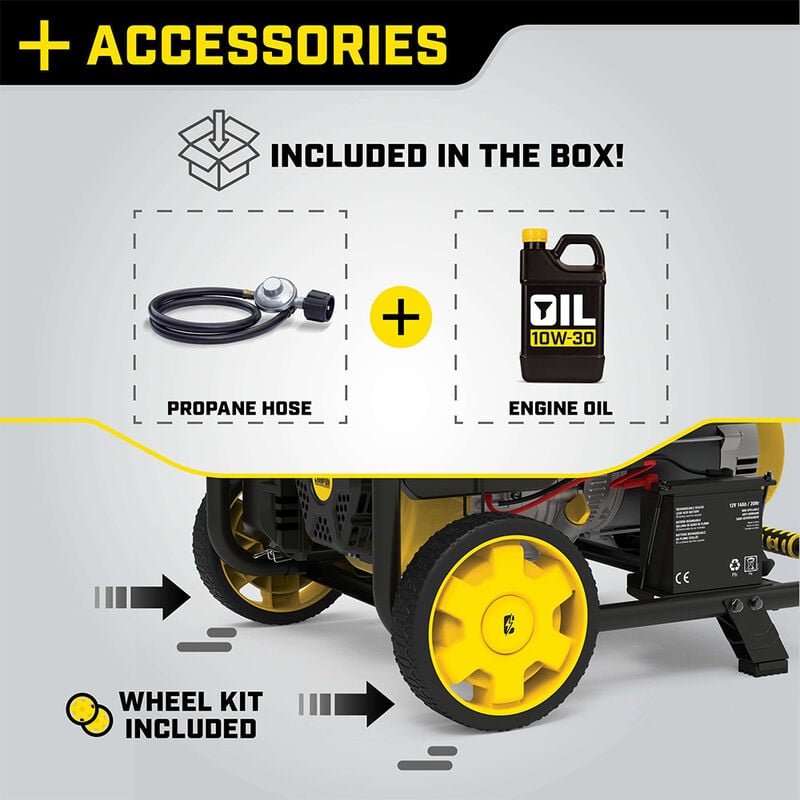 Champion 7500-Watt Dual Fuel Portable Generator with CO Shield image number 13