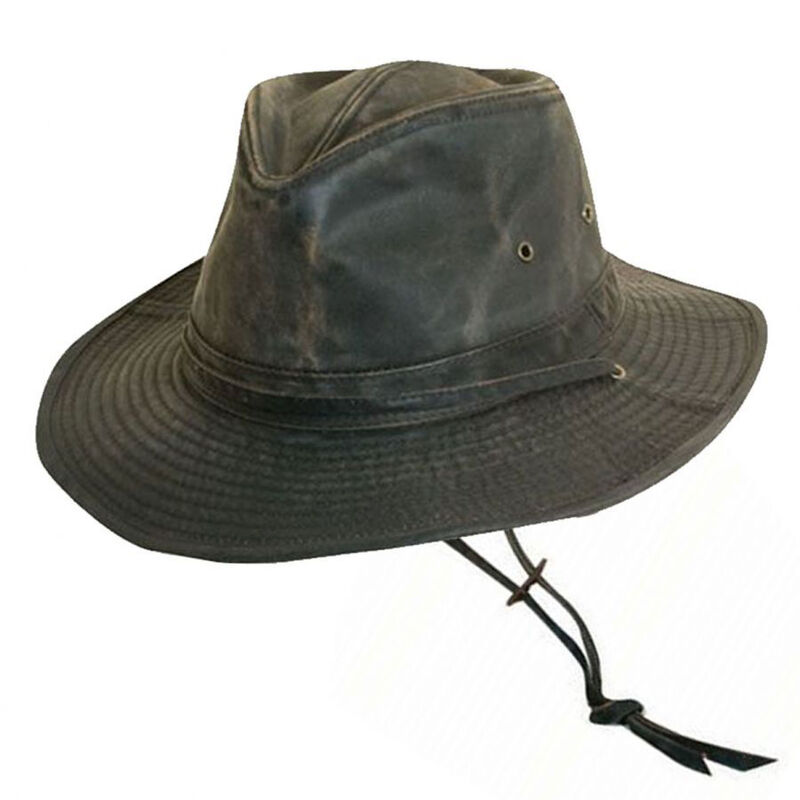 Dorfman Pacific Men's Outdoor Weathered Cotton Outback Hat image number 1