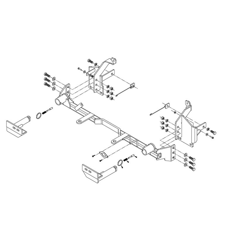 Roadmaster 524474-4 Crossbar-Style Baseplate Kit, 2023-2025 Ford Escape Hybrid ST image number 4