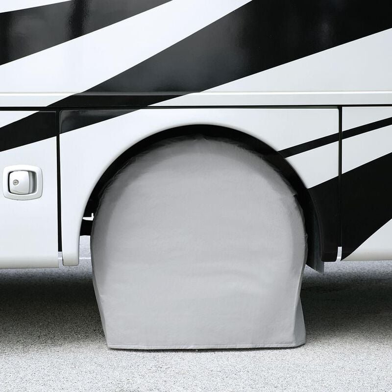 Elements Gray Bus Tire Cover Pair, 40"-42" image number 1