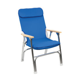 Springfield Premium Folding Deck Chair, Blue