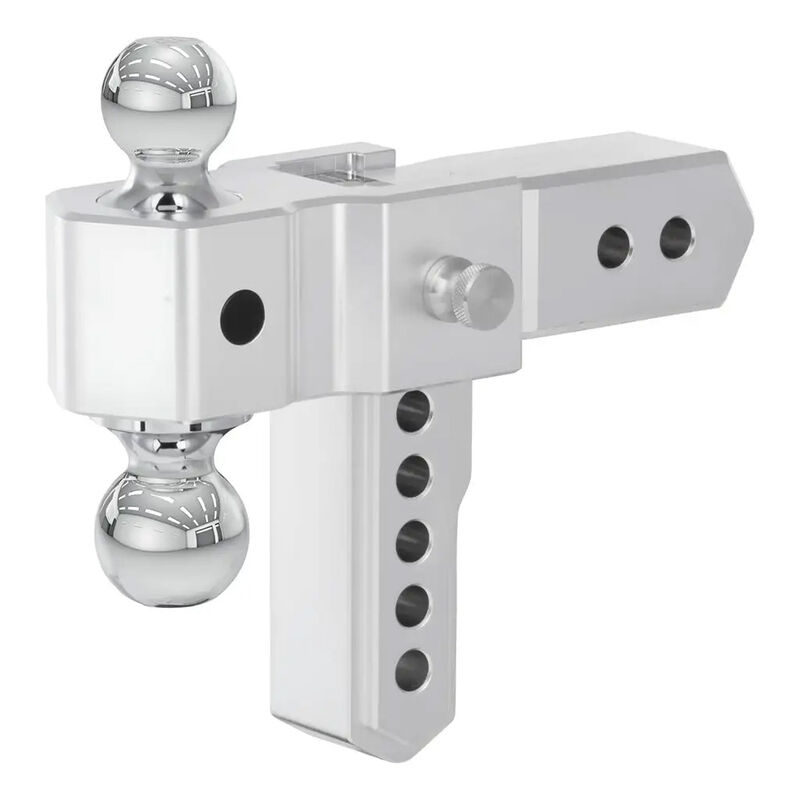 CURT AlumaLite Aluminum Hitch w/Dual Ball, 6 in Drop, 2-1/2 in Shank #45385 image number 3