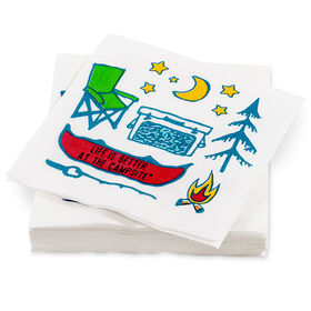 Camco Life is Better at the Campsite Paper Napkins, Campsite Design, 30-Pack