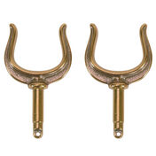 Ribbed Oar Lock Horns, bronze