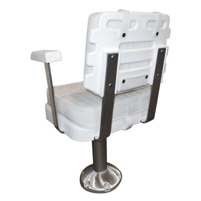 Wise Ladder Back Helm Chair w/12"-18" Adjustable Pedestal and Seat Slide