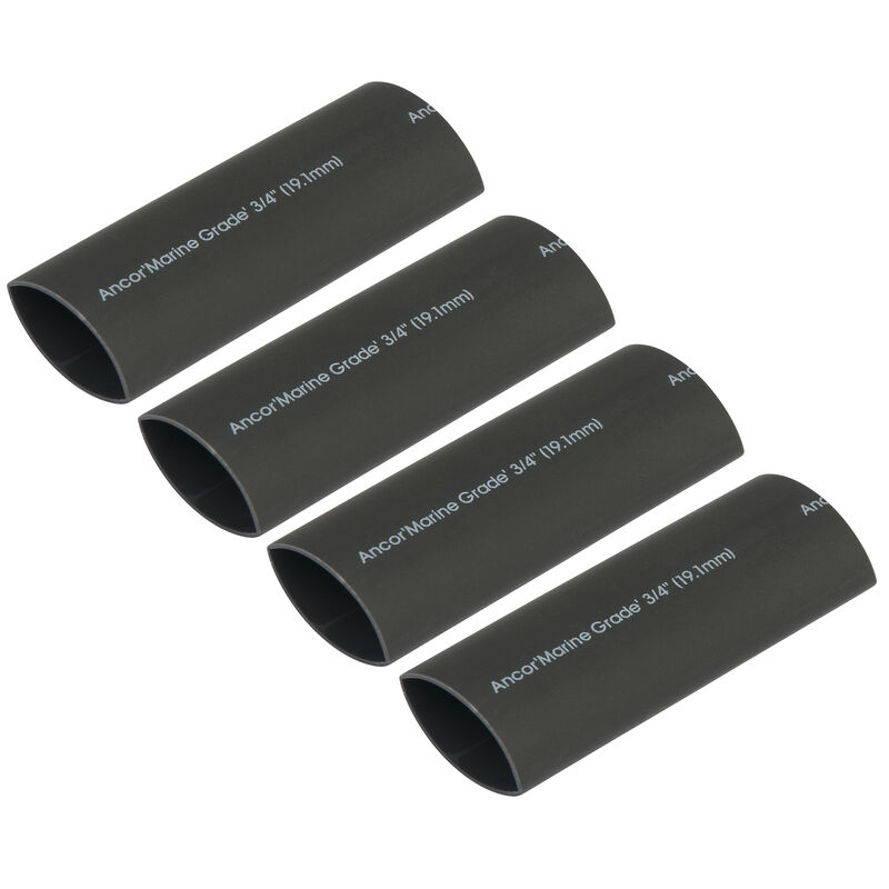 Ancor 3/4" x 12" Heat Shrink Tubing, 4 Per Pack image number 1