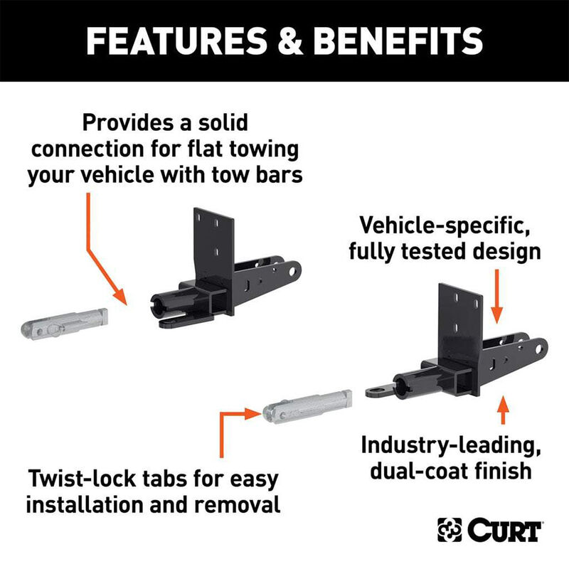 CURT 70151 Custom Tow Bar Base Plate, Select Chevrolet Colorado, GMC Canyon image number 4