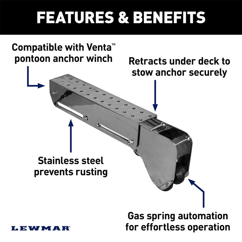 Lewmar Venta Pontoon Anchor Winch  Extendable Kit image number 6