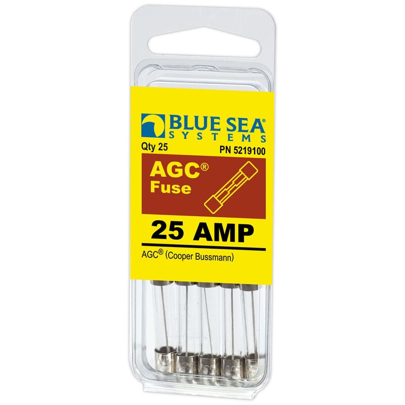 Blue Sea Systems 25A AGC Fuse (25 Pack) image number 1