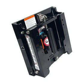 Bob's Machine 4" Setback Action Series Jack Plate, Powder-Coated Gloss Black