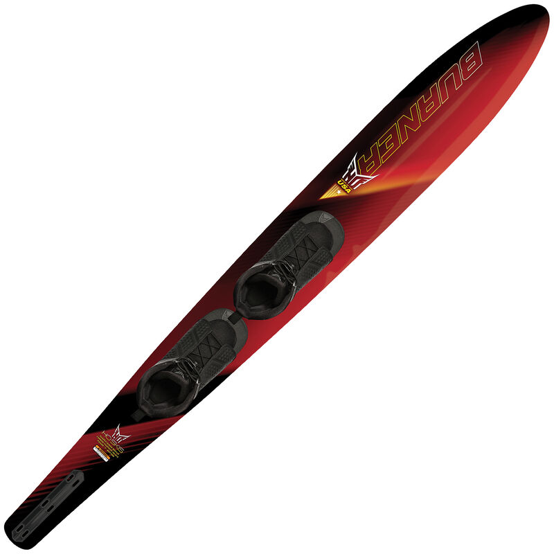 HO Burner Slalom Waterski With Double Free-Max Bindings image number 2