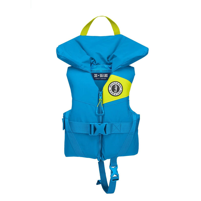 Mustang Child Lil Legends Foam Vest - Personal Floatation Device, Life Vest, Azure image number 1