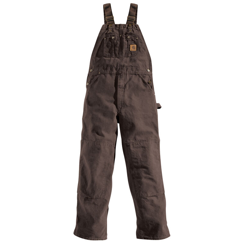 Carhartt Men's Sandstone Unlined Bib Overall image number 2