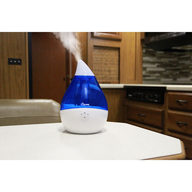 Crane Droplet Ultrasonic Cool Mist Humidifier, Blue and White image number 3