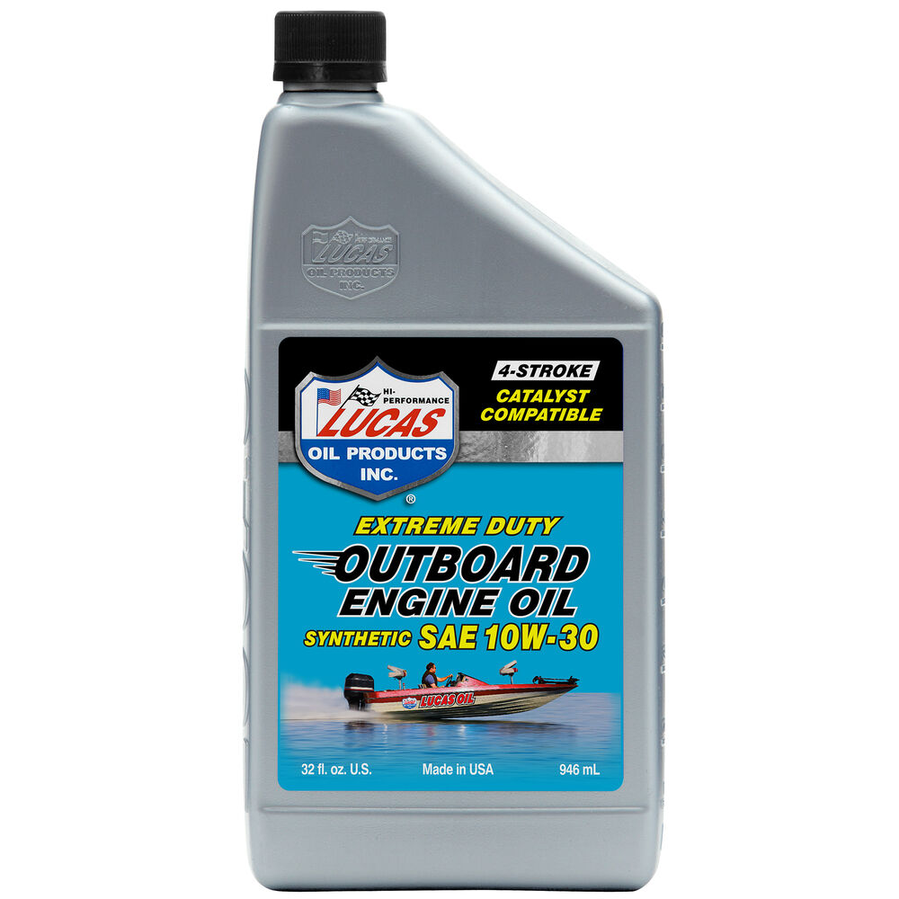 Lucas Oil Synthetic SAE 10W30 Outboard Engine Oil, Quart Overton's
