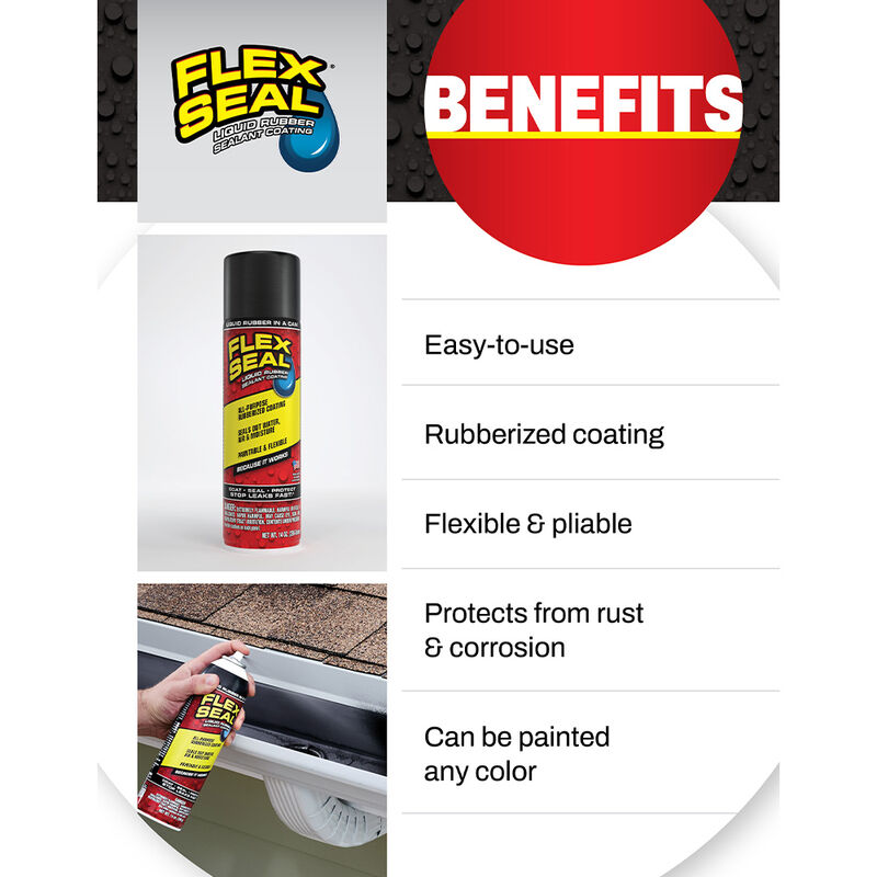 Flex Seal Spray, 14 oz., Black image number 12