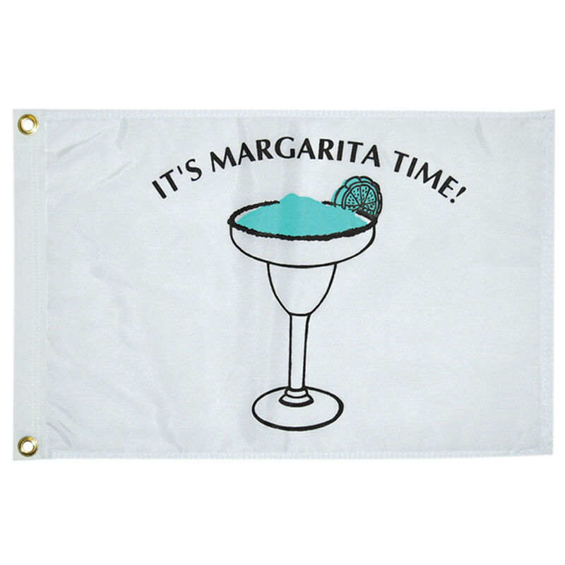 Margarita Time Flag, 12" x 18" image number 1