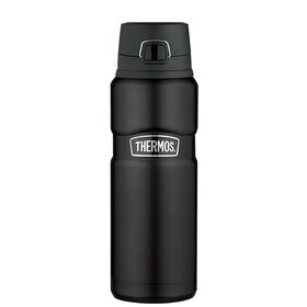 Thermos Stainless King Vacuum-Insulated 24-Oz. Drink Bottle, Matte Black