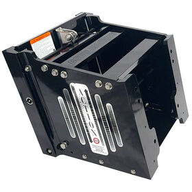 Bob's Machine 14" Setback Action Series Jack Plate, Powder-Coated Gloss Black