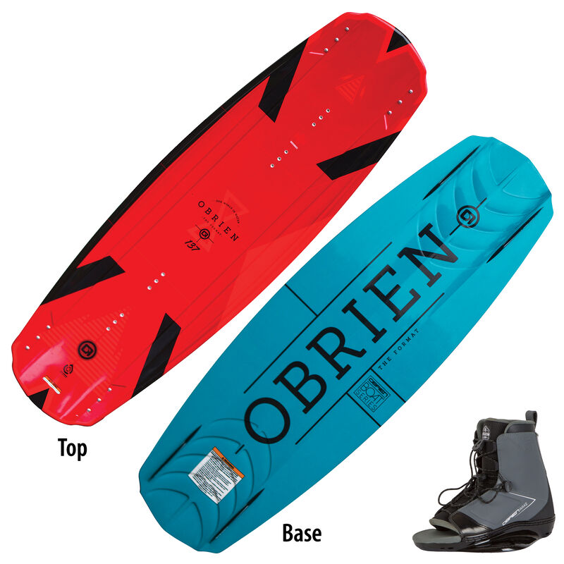 O'Brien Format Wakeboard With Link Bindings image number 1