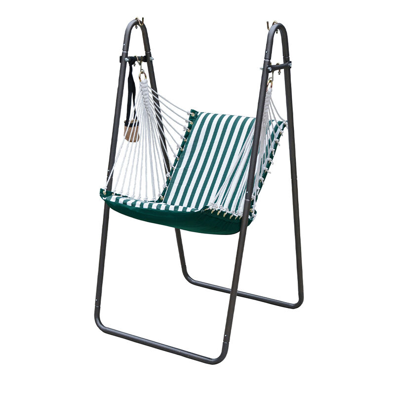 Algoma Sunbrella Soft Comfort Cushion Hanging Swing Chair and Stand image number 20