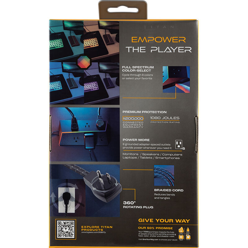 Titan 6-Outlet Surge Protector image number 5