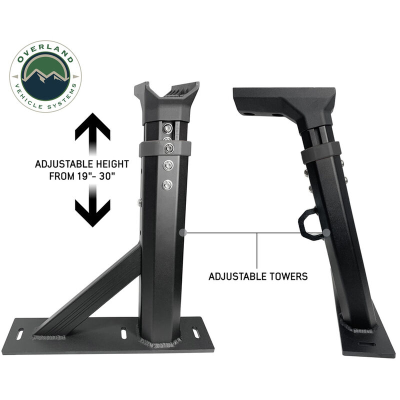 Overland Vehicle Systems Freedom Rack with Crossbars and 8' Side Support Bars image number 9