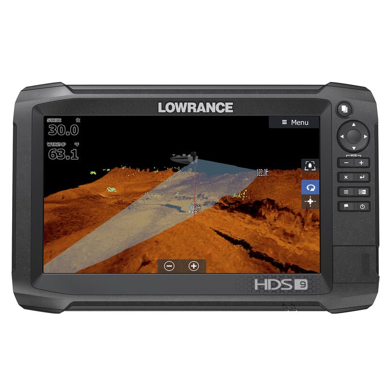Lowrance HDS-9 Carbon Fishfinder Chartplotter w/StructureScan 3D Transducer image number 1