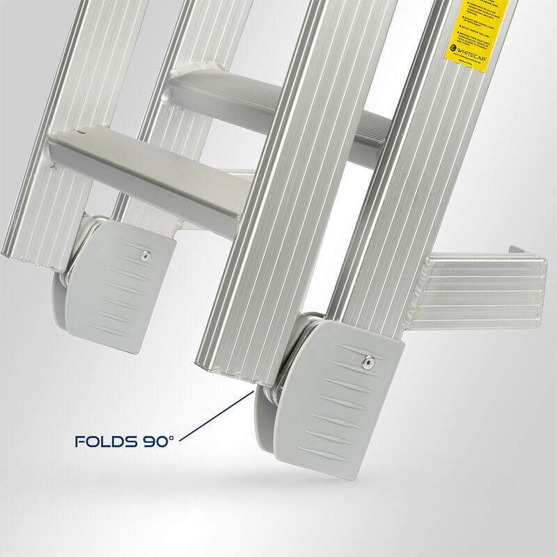 Whitecap 4-Step Folding Aluminum Pontoon & Dock Ladder image number 5