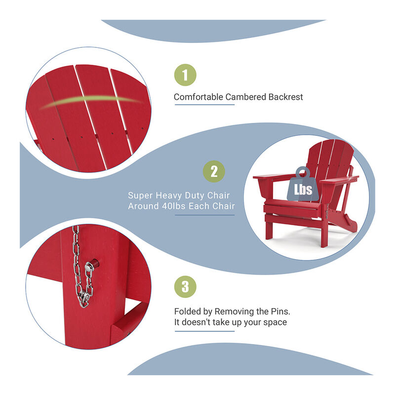 Upland Folding Adirondack Chair image number 5
