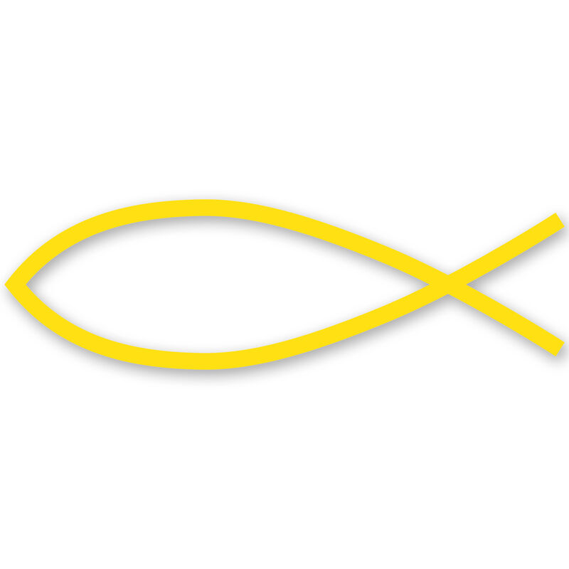 Fish Symbol Vinyl Decal image number 3