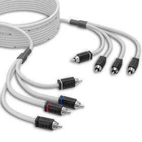 DS18 MOFCR-25FT.4CH RCA Marine Tinned OFC Cable, 4-Channel, 25'