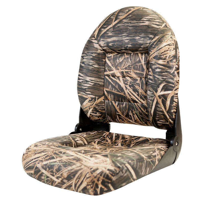 Tempress NaviStyle High Back Boat Seat – Marine Vinyl, Universal Mount, Charcoal Gray