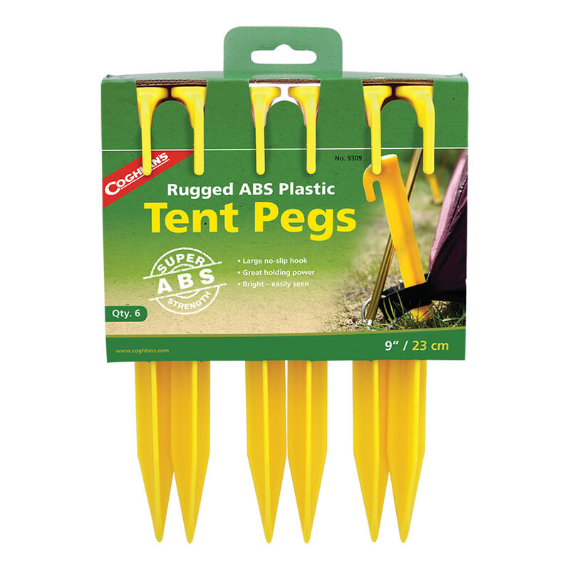 Coghlan's 9" ABS Tent Pegs, 6-Pack image number 2