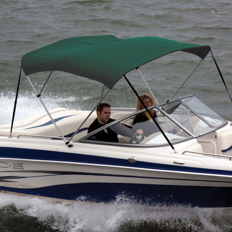 Shademate Polyester 3-Bow Bimini Top, 5'L x 32"H, 85"-90" Wide image number 2
