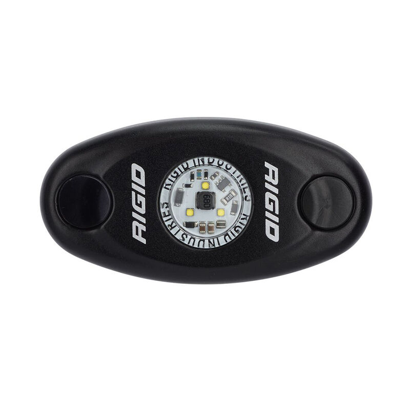 RIGID A-Series Black High Power LED Light Single - Natural White