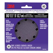 3M Power Tool Sanding Discs, 80-grit