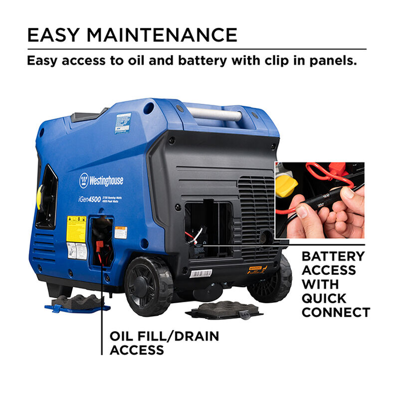 Westinghouse iGen4500 4,500/3,700 Watt Gas Inverter Generator image number 6