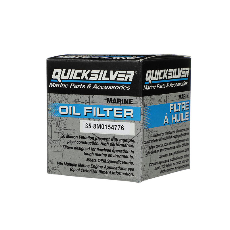 Quicksilver 8M0154776 Oil Filter, Yamaha, Honda, Tohatsu image number 3