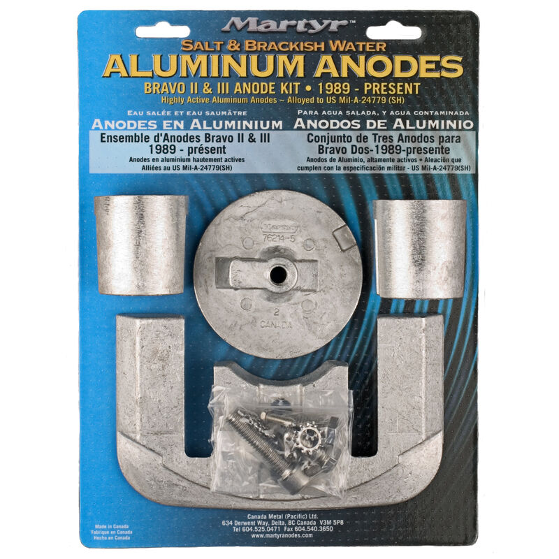 Complete Anode Kit, Bravo 2 & 3 image number 1