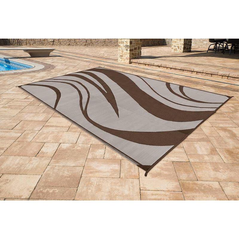 Reversible Wave Design Patio Mat image number 11