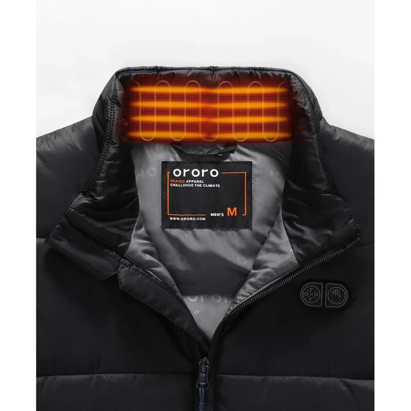 ORORO SureWarm Men's 7-Zone Dual-Control Classic Pro Heated Vest with PD 5K Battery image number 7